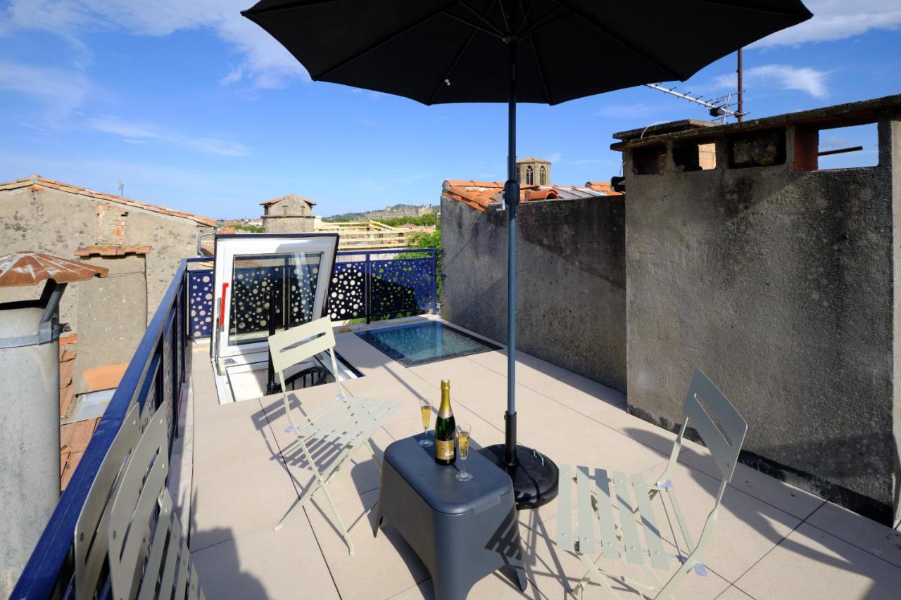 Mon Toit Carcassonnais •Hypercentre •Terrasse •Vue Carcassonne Exterior foto